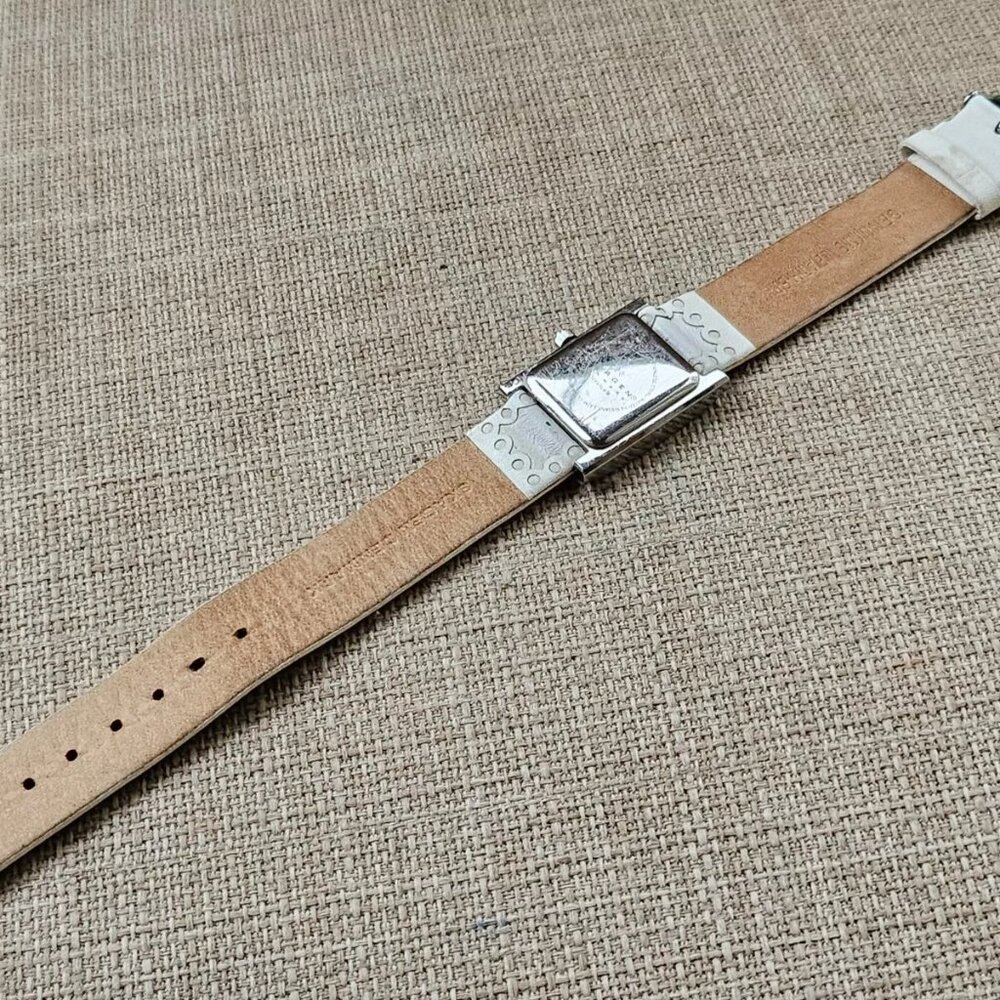 Skagen Denmark Ladies Wristwatch Quartz Analog White Leather Strap Watch - Picture 10 of 11